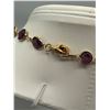 Image 5 : 42" Bezel Set Amethyst + Faux Pearl Gold Tone Necklace