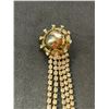 Image 2 : 1940's Era Vintage Rhinestone Scatter Pin Gold Tone 4" Long