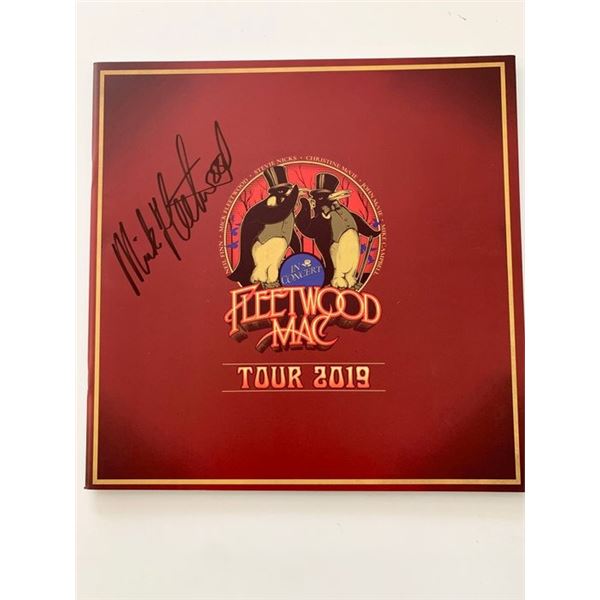 Mick Fleetwood signed 2019 tour book. GFA Authenticated