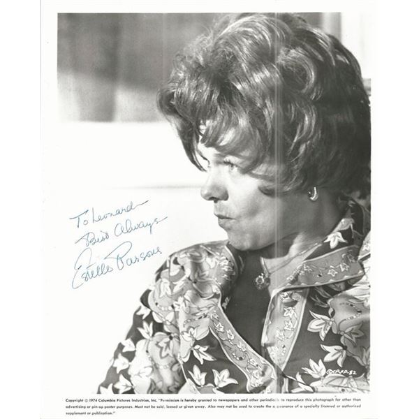 Bonnie and Clyde Estelle Parsons Signed Photo