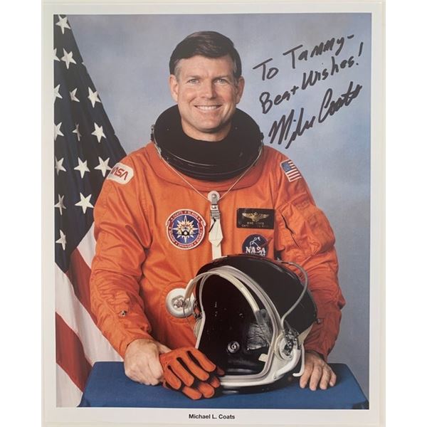 Astronaut Mike Coats signed photo