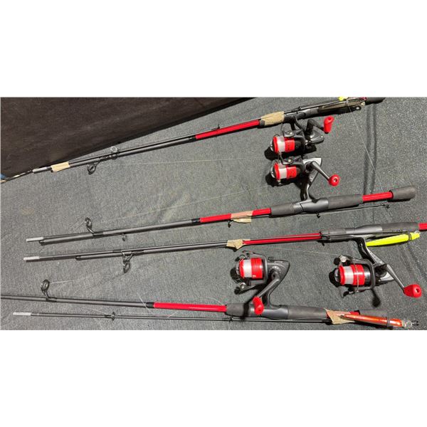 4 Shakespeare Catch More Fish Spinning Rod and Reel Combos