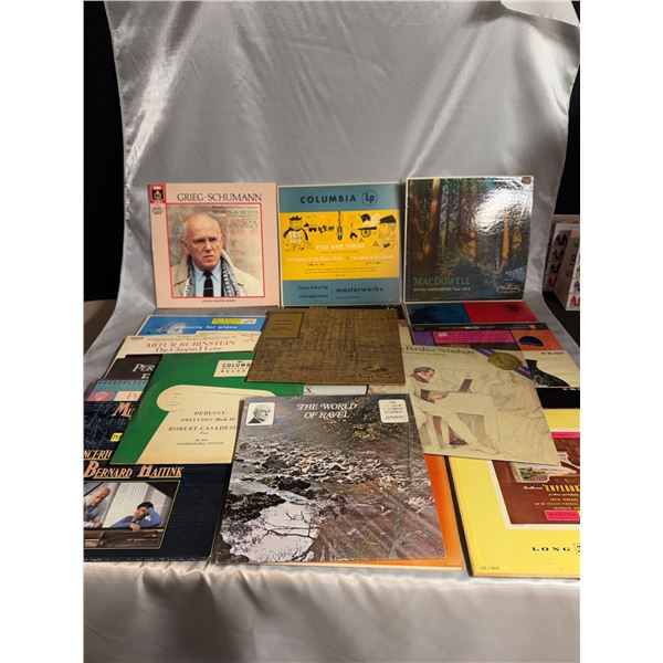 Classical Vinyl Records Lot, Includes Grieg, Schumann, Debussy, Ravel, Beethoven