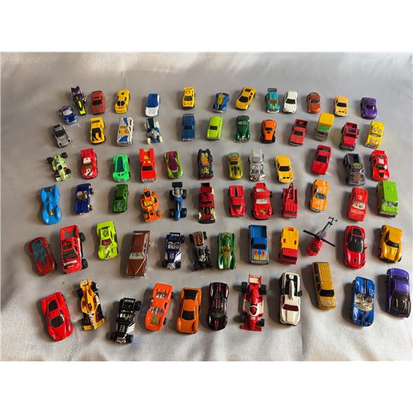 60+ Assorted Diecast Toy Cars With Helicopter Various Brands and Colours