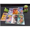 Image 5 : Disney VHS Tapes Lot with Green Ceramic Bookworm Bookends