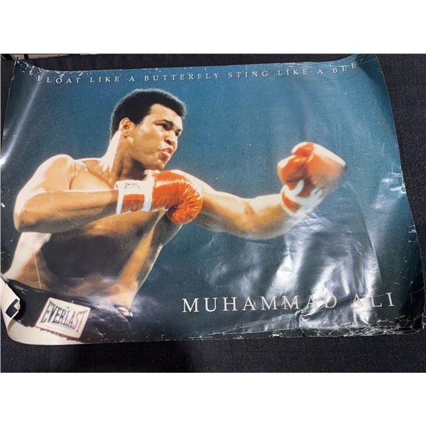 2 Posters: Muhammad Ali "Float Like a Butterfly" & Bruce Lee "The Dragon" 1999