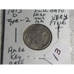 1913-D BUFFALO NICKEL