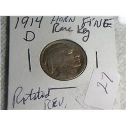 1914-D  BUFFALO NICKEL