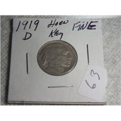 1919-D BUFFALO NICKEL