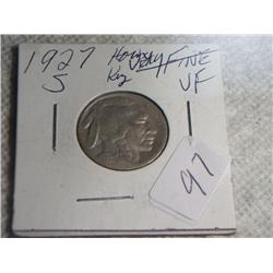 1927-S BUFFALO NICKEL