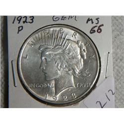 1923-P PEACE DOLLAR