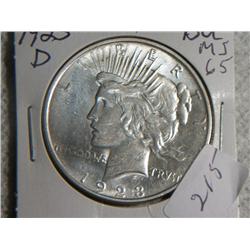1923-D PEACE DOLLAR