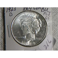 1923-D PEACE DOLLAR