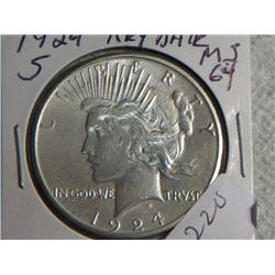 1924-S PEACE DOLLAR