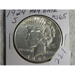 1924-S PEACE DOLLAR