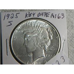 1925-S PEACE DOLLAR