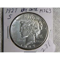 1927-S PEACE DOLLAR