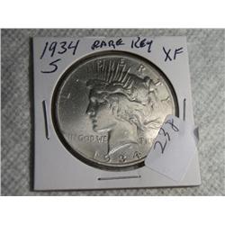 1934-S PEACE DOLLAR
