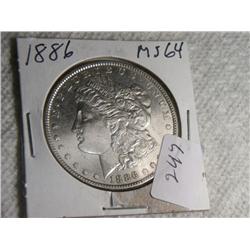 1886-P MORGAN DOLLAR