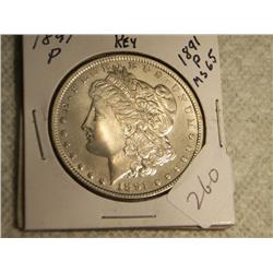 1891-P MORGAN DOLLAR