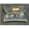 Image 4 : Antique Round Gold-Tone Spectacles With Protective Hard Case
