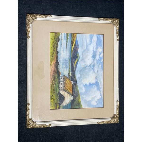 E. A. Fenby 1949 Watercolour Landscape Painting Framed, 11" x 14"