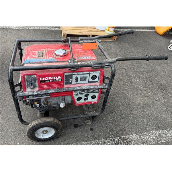 Honda EB5000 Gas 5000W Portable Generator (Starts & Runs - See Video)
