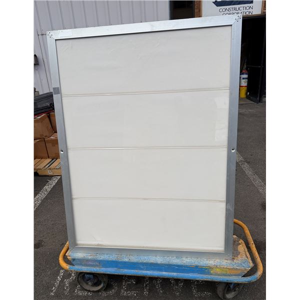 Multiple Vertical Panels 39" x 51" on Rolling Utility Cart