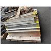 Image 3 : Contents of Pallet:  Multiple Adjustable Scaffolding Leveling Jacks, Base Plates & Metal Struts, Mis