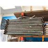 Image 5 : Contents of Pallet:  Multiple Adjustable Scaffolding Leveling Jacks, Tubes, Braces, Guardrails, etc