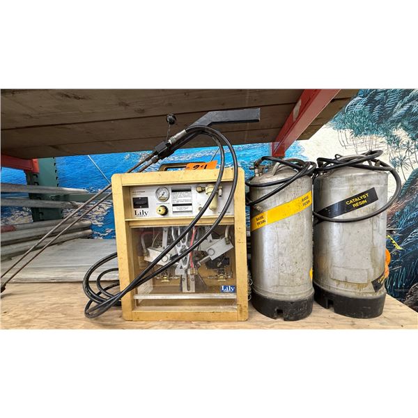 Lily Corporation CD-Series Epoxy Injection Dispenser w/ 2 Resin Tanks
