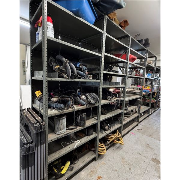Metal 8-Section Warehouse Adjustable Shelving Unit 48" x 24" x 79"H (Contents Not Included)