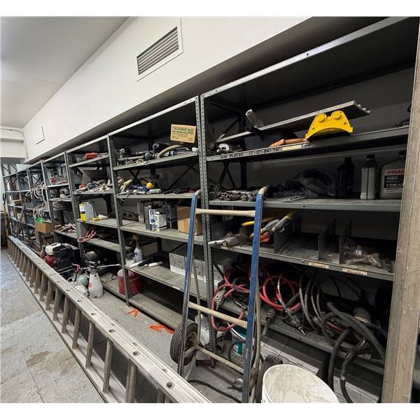 Metal 8-Section Warehouse Adjustable Shelving Unit 48" x 24" x 79"H (Contents Not Included)