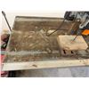 Image 2 : Metal Warehouse Table 72" x 36" x 34"H w/ Delta 11-950 Drill Press & Double End Bench Saw