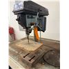 Image 5 : Metal Warehouse Table 72" x 36" x 34"H w/ Delta 11-950 Drill Press & Double End Bench Saw