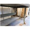 Image 7 : Metal Warehouse Table 72" x 36" x 34"H w/ Delta 11-950 Drill Press & Double End Bench Saw
