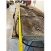Image 9 : Metal Warehouse Table 72" x 36" x 34"H w/ Delta 11-950 Drill Press & Double End Bench Saw