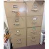 Image 1 : Qty 2 GEM 4-Drawer Locking Filing Cabinets w/ Keys