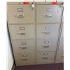 Image 1 : Qty 2 HON 4-Drawer Locking Filing Cabinets w/ Keys