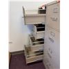 Image 4 : Qty 2 HON 4-Drawer Locking Filing Cabinets w/ Keys