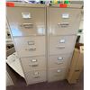 Image 1 : Qty 2 GEM 4-Drawer Locking Filing Cabinets w/ Keys