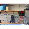 Image 5 : Adjustable Wall Bracket Slot Shelving System w/ Contents: Organizer Bins, Brita Filter, etc
