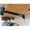 Image 6 : Adjustable Wall Bracket Slot Shelving System w/ Contents: Organizer Bins, Brita Filter, etc