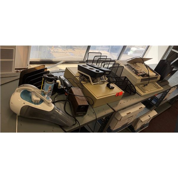 Misc Office Essentials: Hand Vacuum Cleaner, Typewriter, Speakers, Organizers, etc