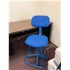 Image 5 : Metal Desk w/ Laminate Top & 2 Drawers 60" x 30" x 29"H w/ Blue Office Chair