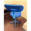 Image 7 : Metal Desk w/ Laminate Top & 2 Drawers 60" x 30" x 29"H w/ Blue Office Chair