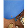 Image 9 : Metal Desk w/ Laminate Top & 2 Drawers 60" x 30" x 29"H w/ Blue Office Chair