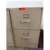 Image 3 : Qty 4 Metal 2-Drawer Filing Cabinets w/ Some Keys