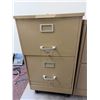 Image 5 : Qty 4 Metal 2-Drawer Filing Cabinets w/ Some Keys