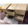 Image 6 : Qty 4 Metal 2-Drawer Filing Cabinets w/ Some Keys